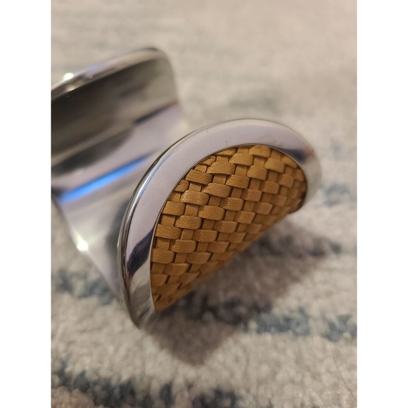 Michael Kors Woven Leather Cuff - Picture 5 of 6